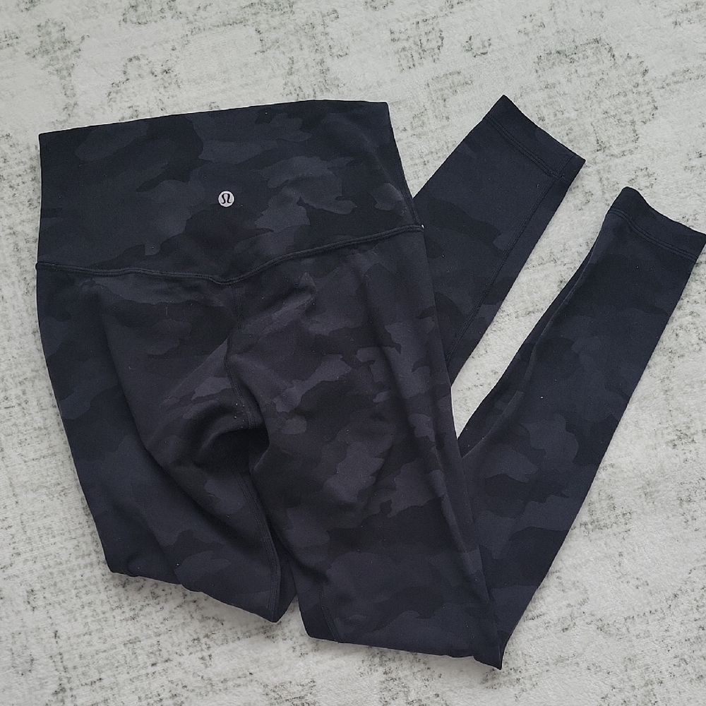 lululemon athletica Black Camo Track Pants